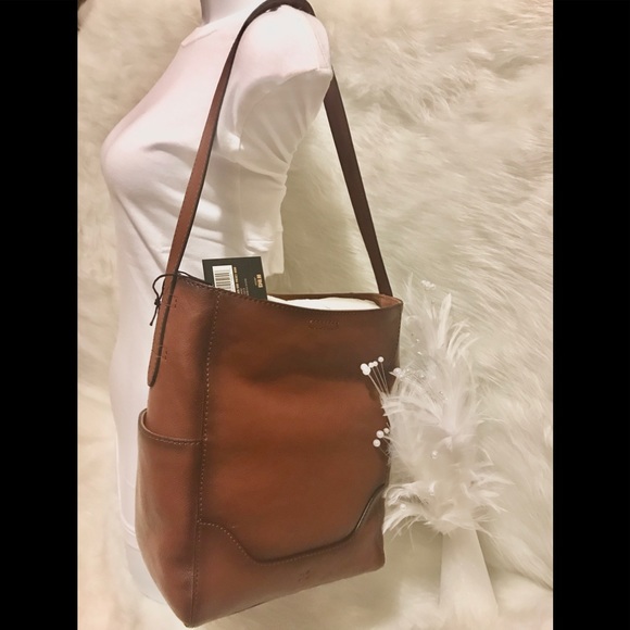 👜 NEW FRYE 👜 SIDE POCKET LEATHER HOBO - Picture 3 of 8